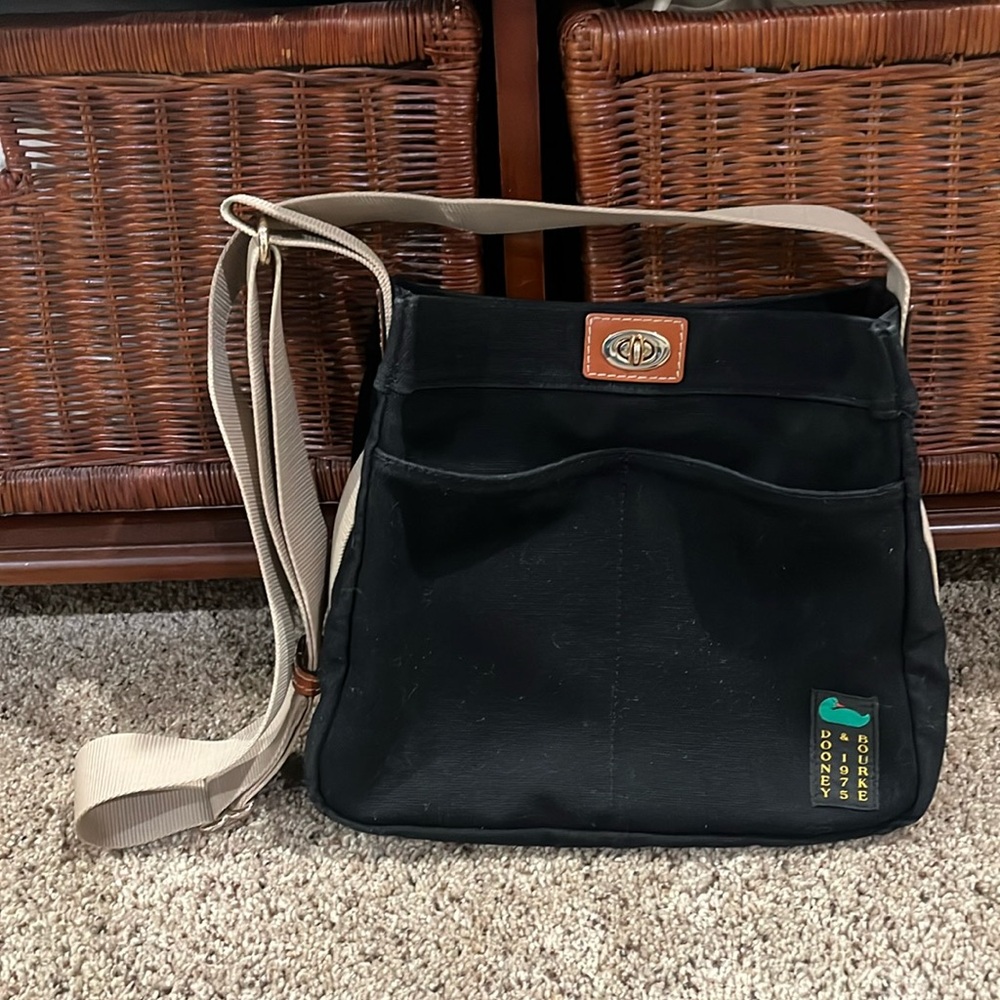 Dooney & Bourke black canvas bag
